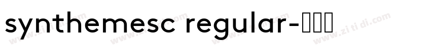 synthemesc regular字体转换